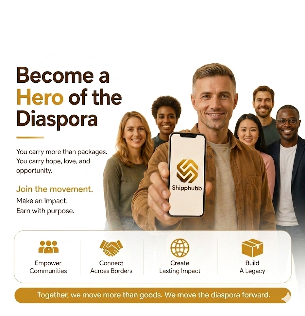 Become a Hero of the Diaspora — community of shippers carrying hope, love, and opportunity